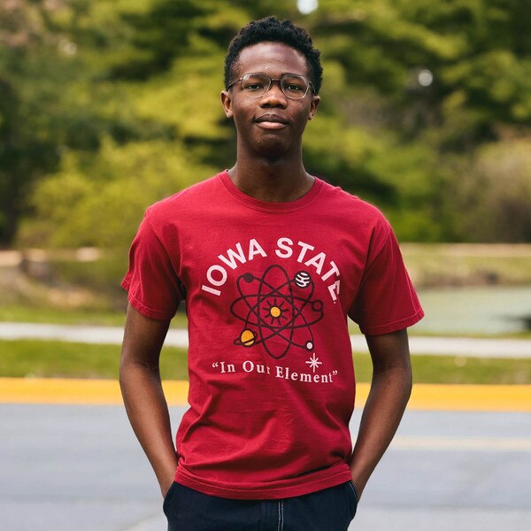 Comfort Wash Iowa State In Our Element Cardinal Short Sleeve T-Shirt